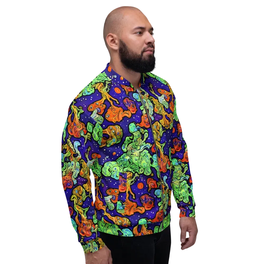 Midnight Reef on Bomber Jacket — Right
