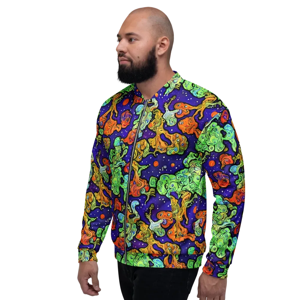 Midnight Reef on Bomber Jacket — Left