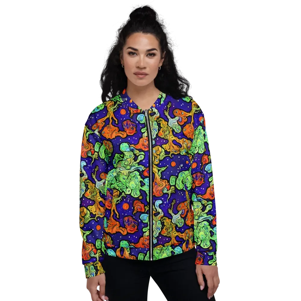 Midnight Reef on Bomber Jacket — Front