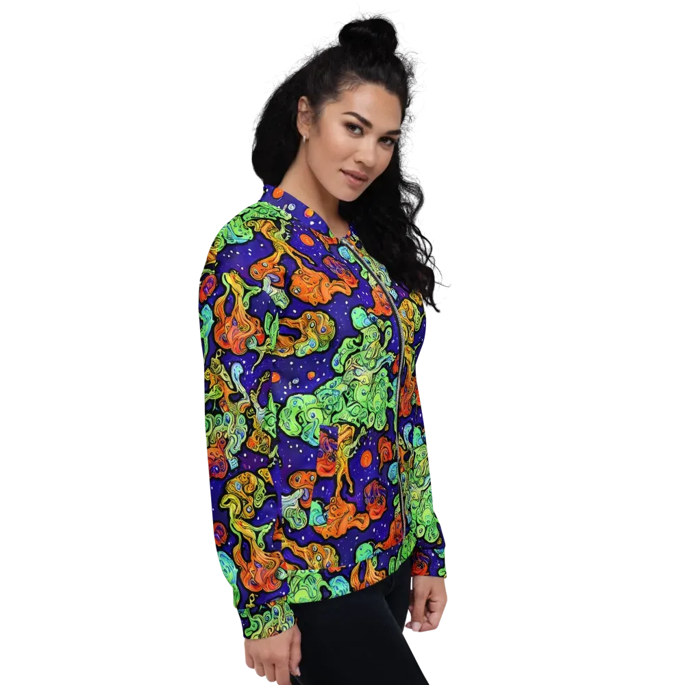 Midnight Reef on Bomber Jacket — Right