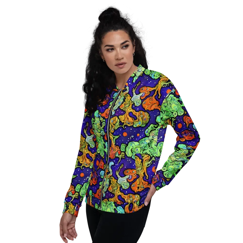 Midnight Reef on Bomber Jacket — Left