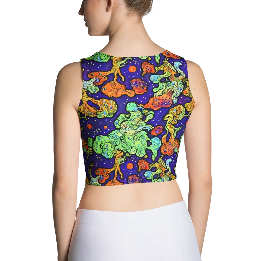 Midnight Reef on Crop Top — Back