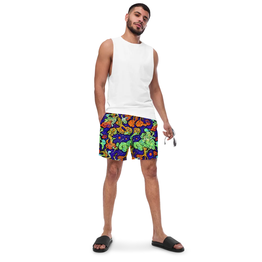 Midnight Reef on Swim Trunks — Front