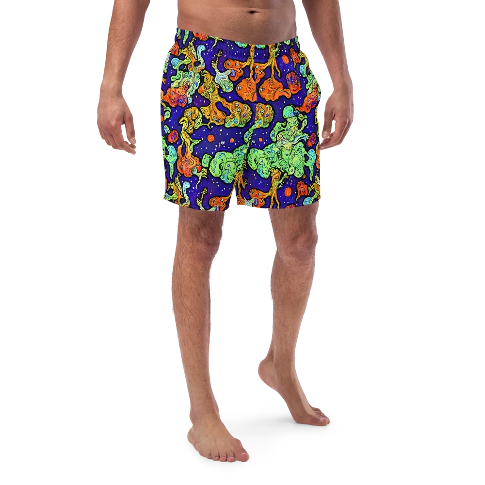 Midnight Reef on Swim Trunks — Front