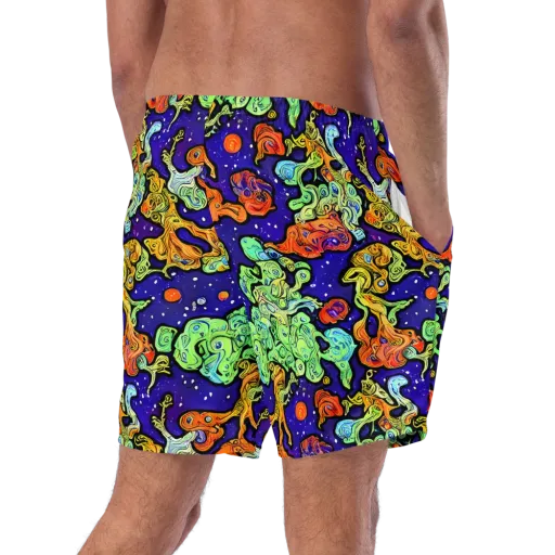 Midnight Reef on a Swim Trunks