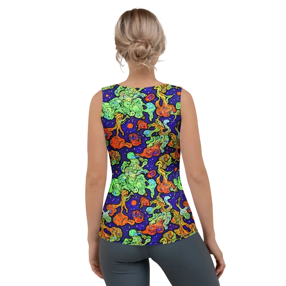 Midnight Reef on Women's Tank Top — Back