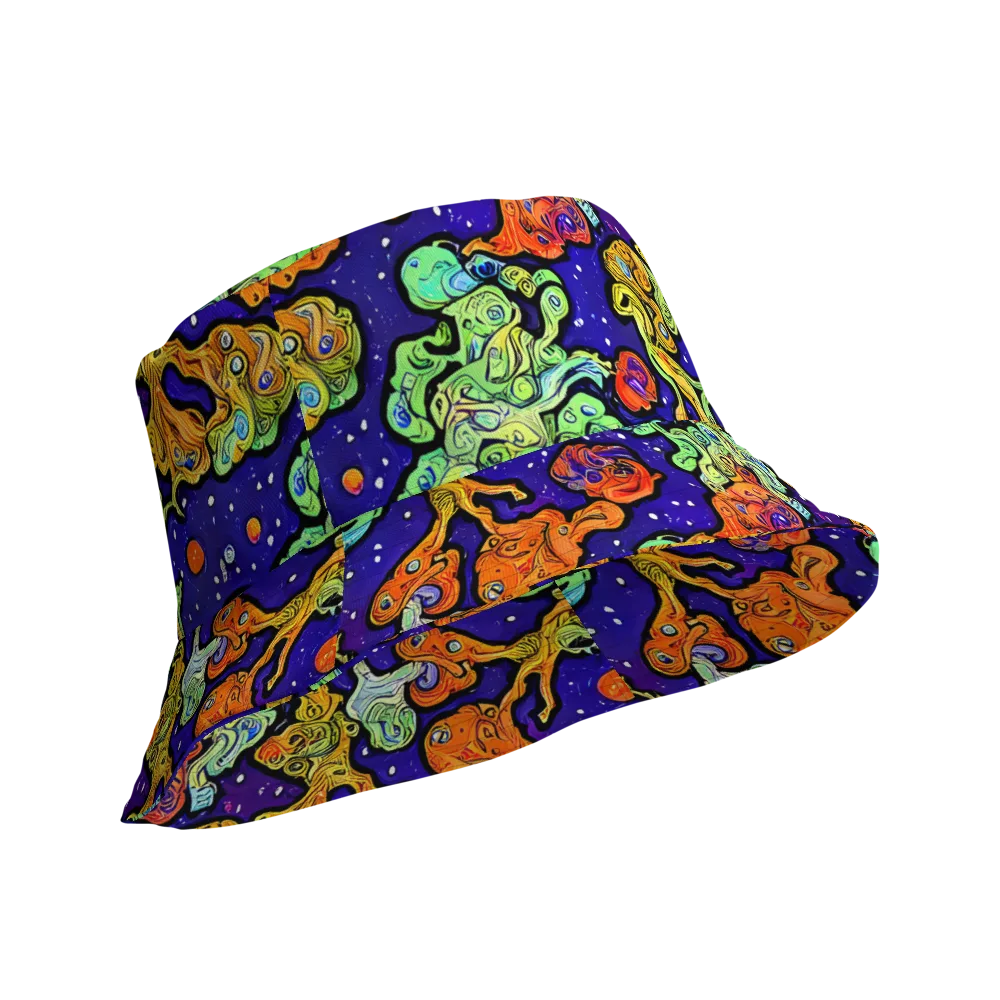 Midnight Reef on Reversible Bucket Hat — Product details Outside