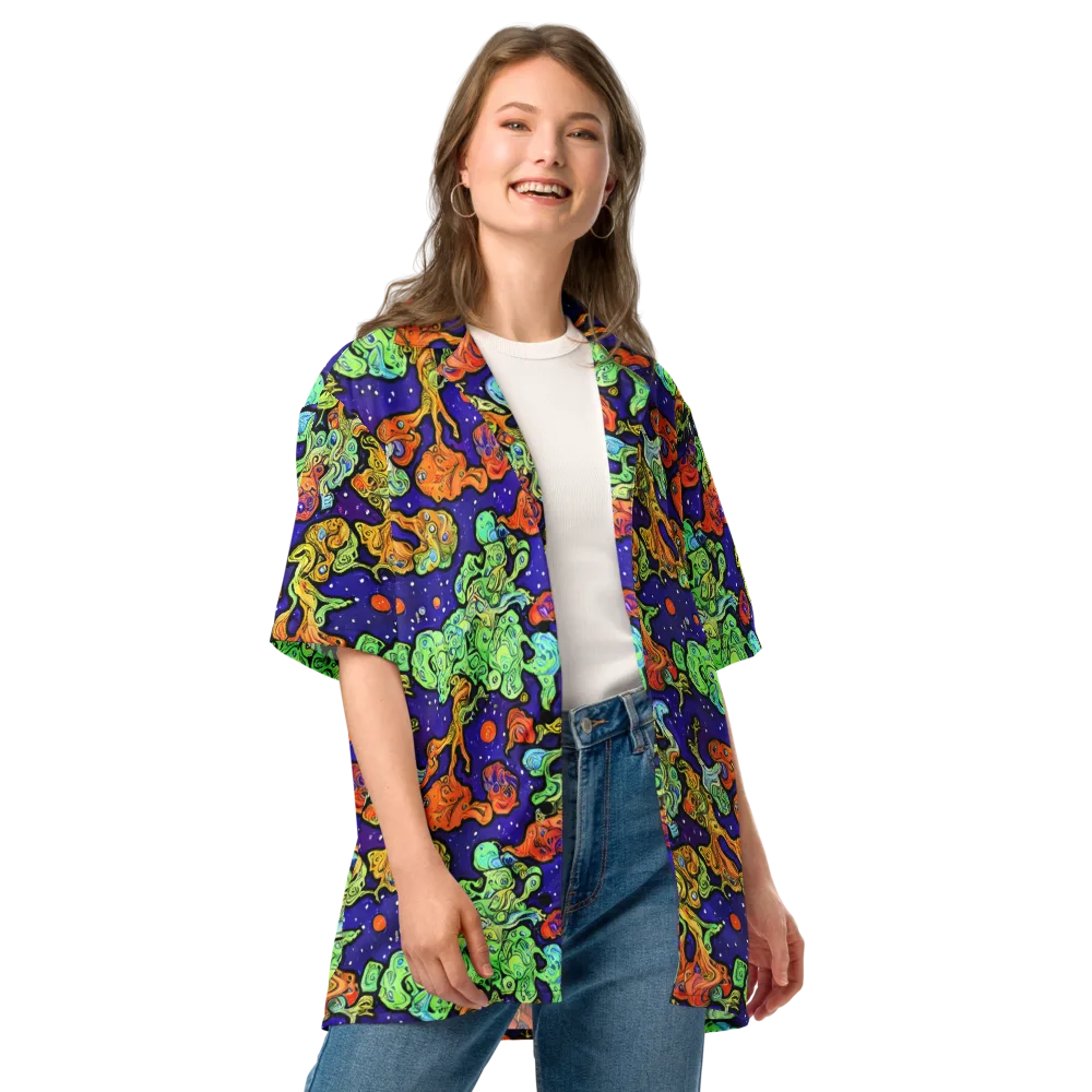 Midnight Reef on Button Shirt — Front