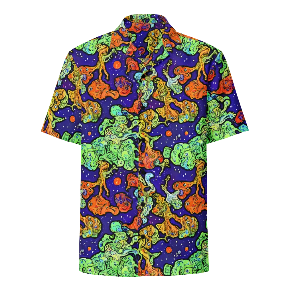 Midnight Reef on Button Shirt — Front