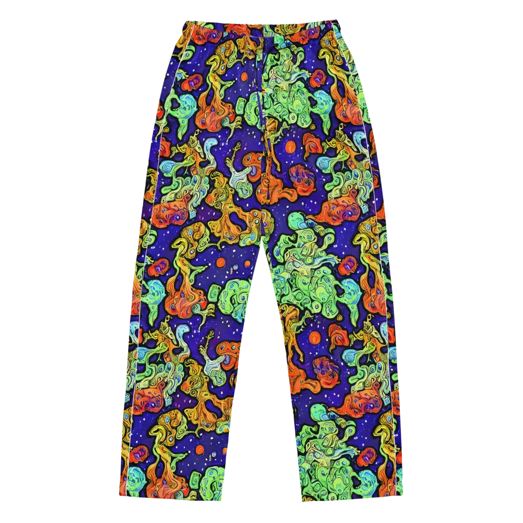Midnight Reef on Women's Pajama Pants — Front