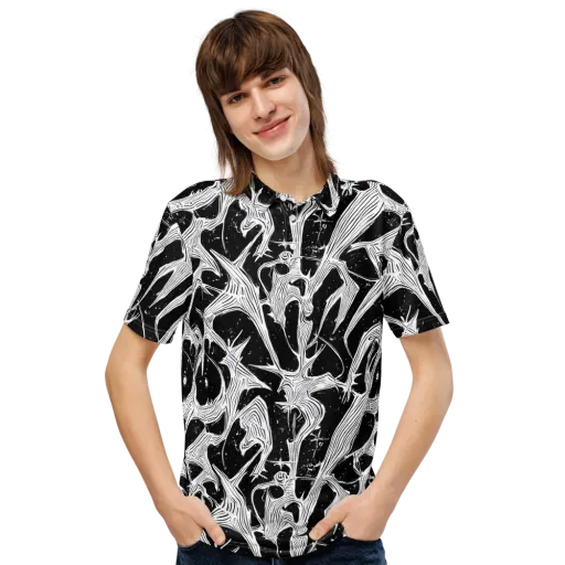 Inkwood Veins on a Men's Slim Fit Polo Shirt