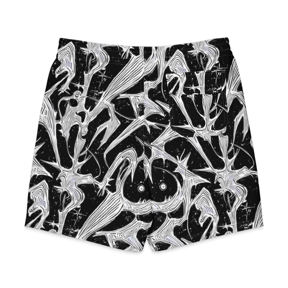 Inkwood Veins on Men's Board Shorts — Back