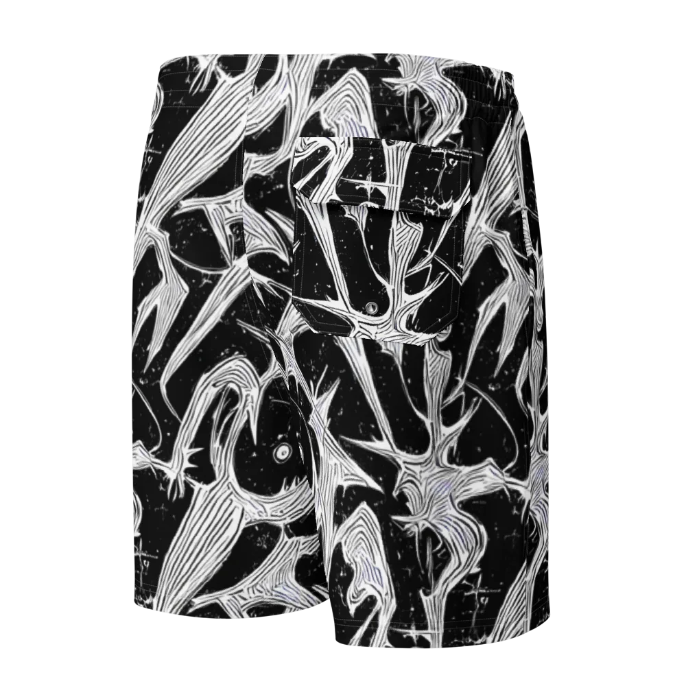 Inkwood Veins on Men's Board Shorts — Back