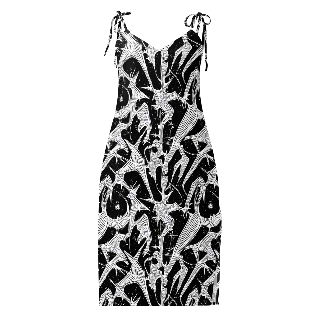 Inkwood Veins on Slip Dress — Front