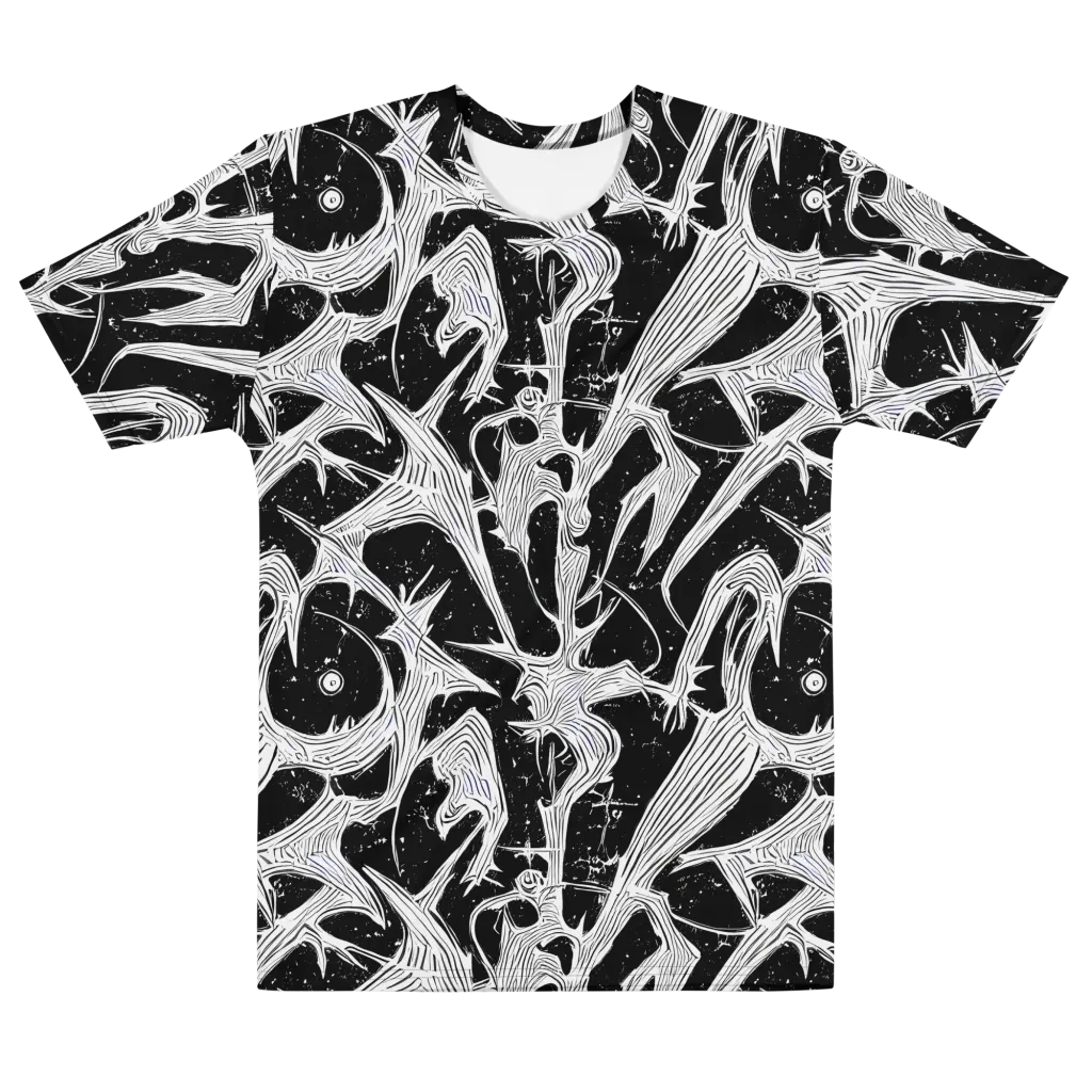 Inkwood Veins on Men's Cotton Crew Neck T-Shirt — Front