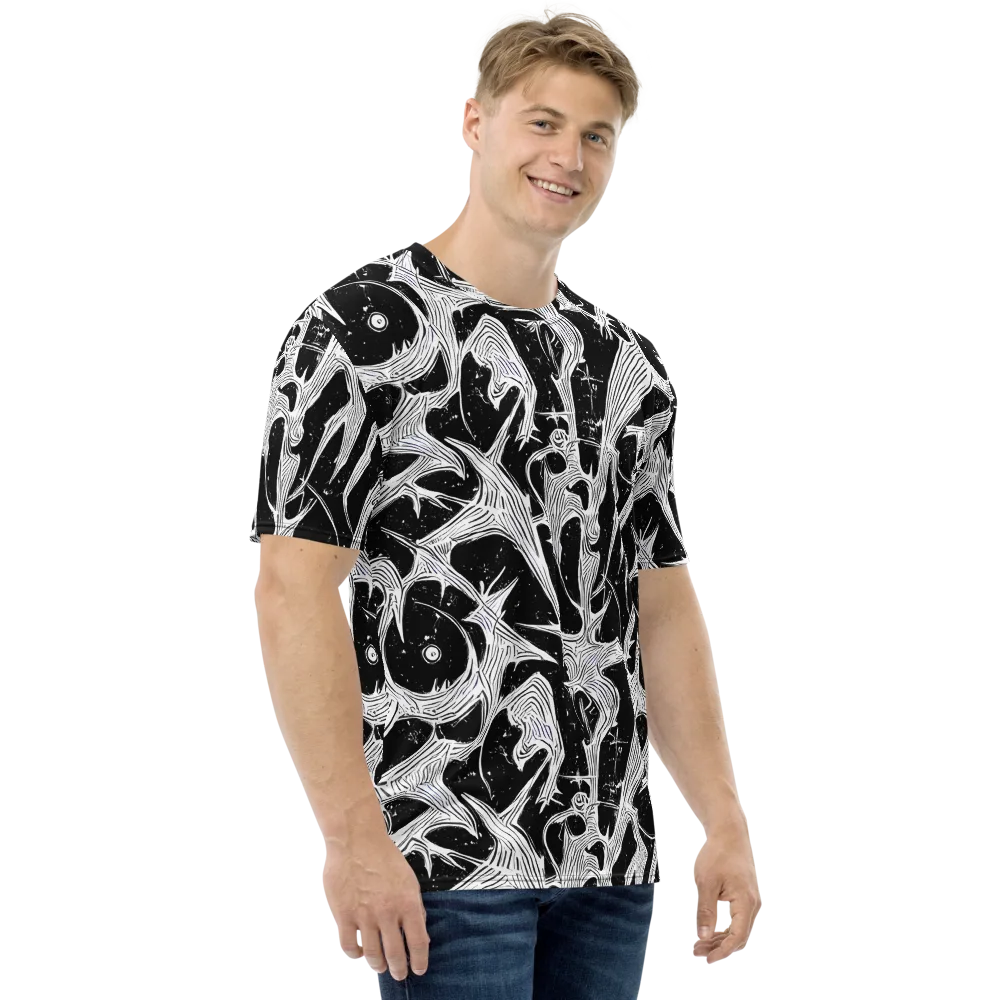 Inkwood Veins on Men's Crew Neck T-Shirt — Right