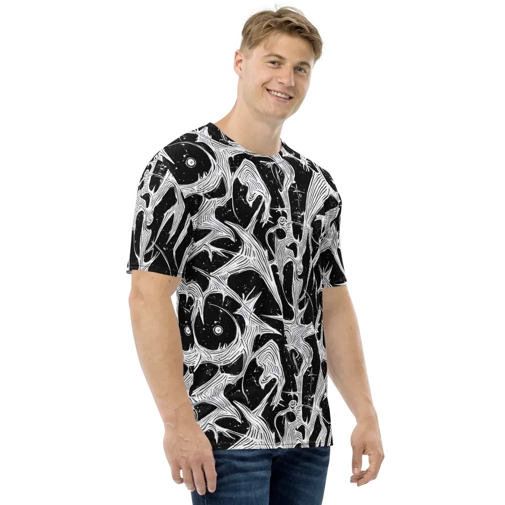 Inkwood Veins on Men's Crew Neck T-Shirt — Right
