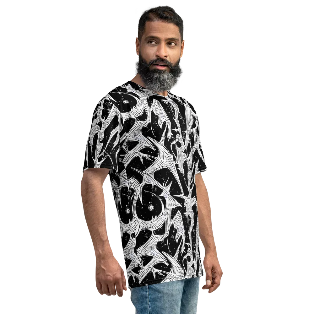 Inkwood Veins on Men's Crew Neck T-Shirt — Right
