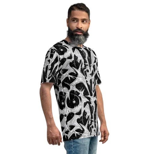 Inkwood Veins on a Men's Crew Neck T-Shirt