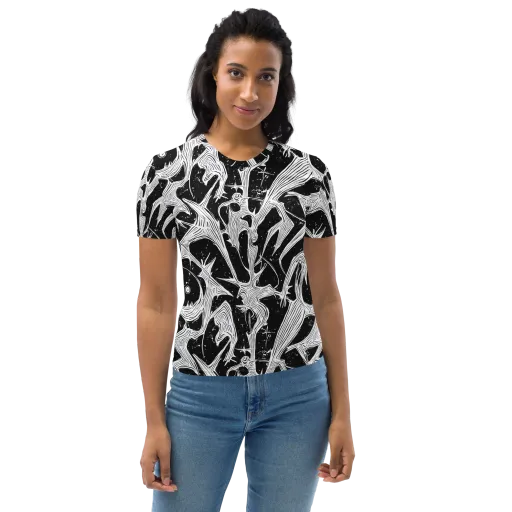 Inkwood Veins on a Women's Crew Neck T-Shirt