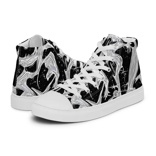 Inkwood Veins on a Women's High Top Canvas Shoes