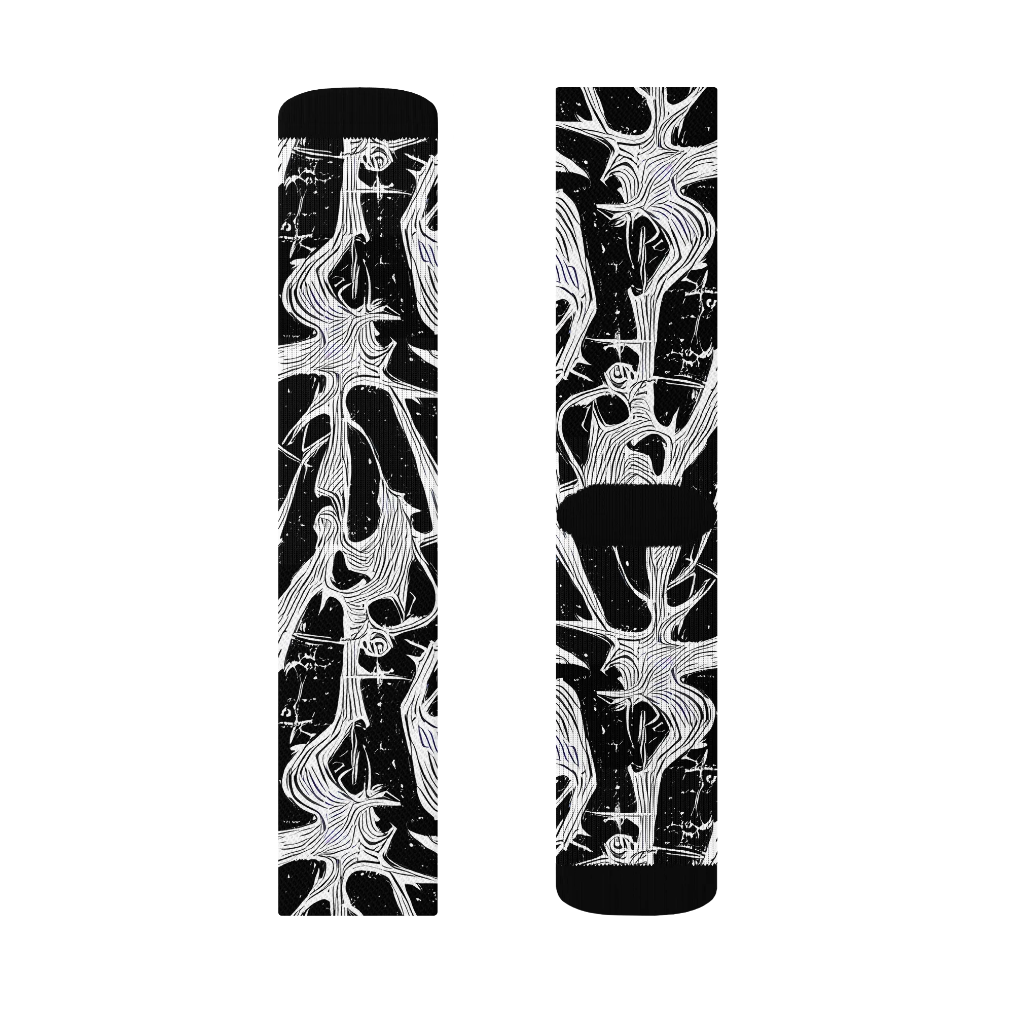 Inkwood Veins on Socks — Left Sock
