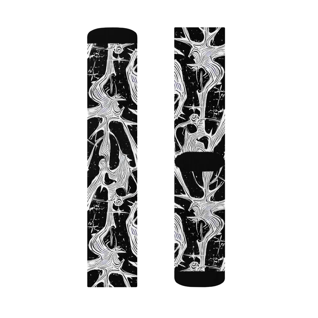 Inkwood Veins on Socks — Right Sock