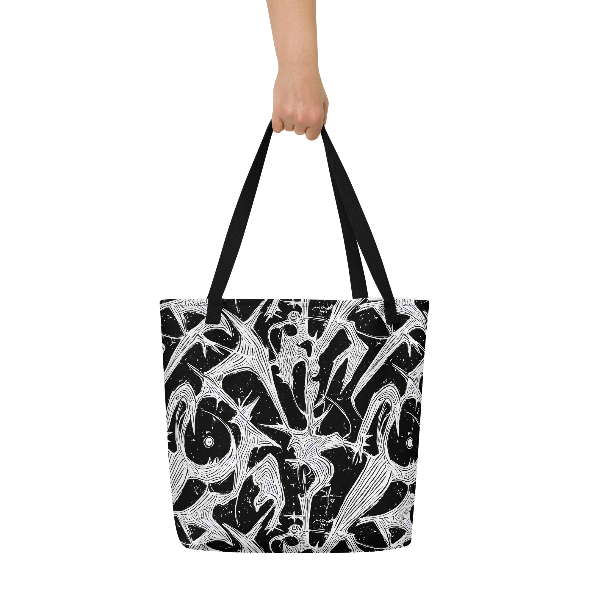 Inkwood Veins on Large Tote Bag W/ Pocket — Front