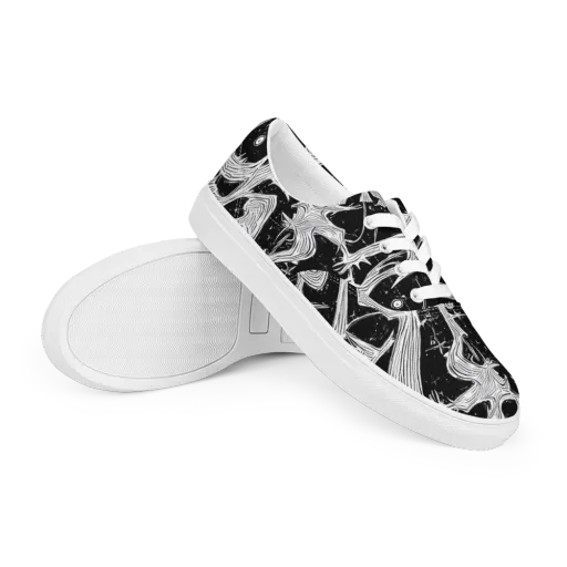 Inkwood Veins on a Men's Lace-Up Canvas Shoes