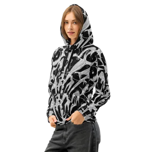 Inkwood Veins on a Cotton Hoodie