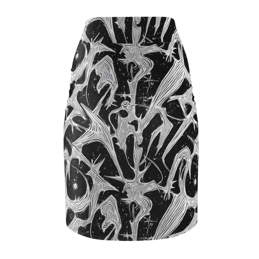 Inkwood Veins on Pencil Skirt — Back