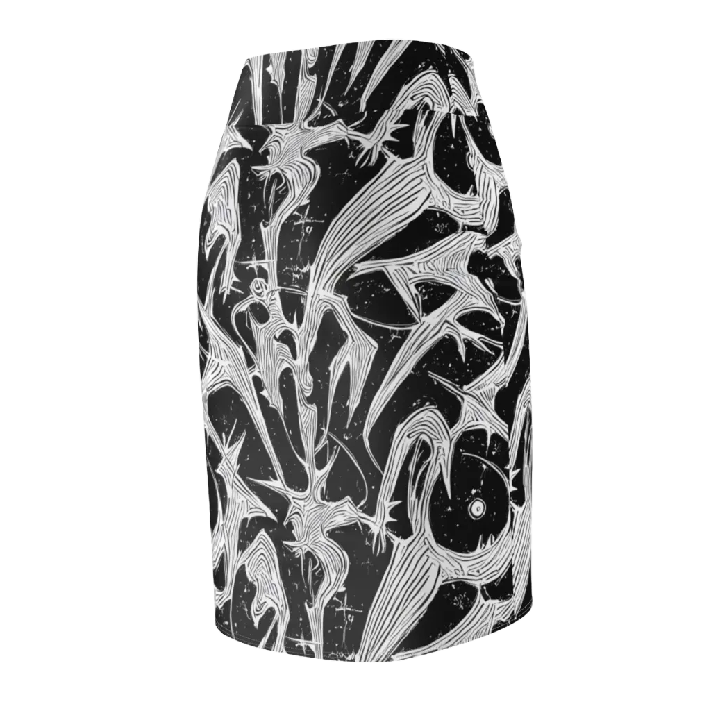 Inkwood Veins on Pencil Skirt — Back Side