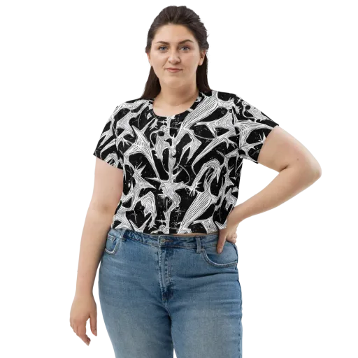 Inkwood Veins on a Crop Tee