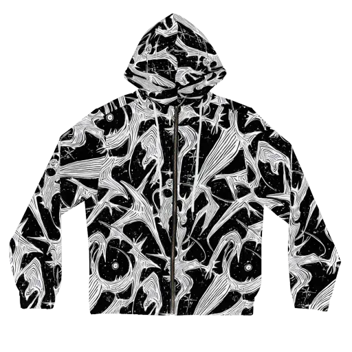 Inkwood Veins on a Women's Full-Zip Hoodie