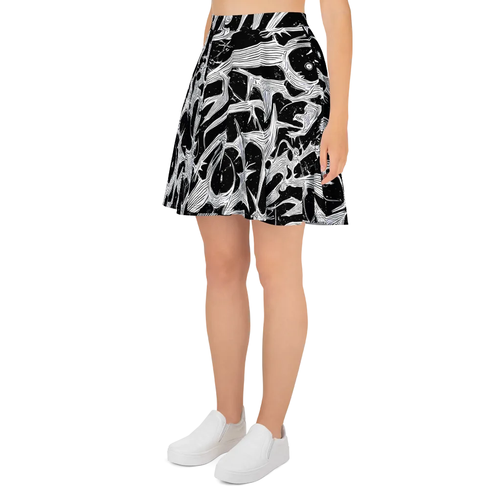 Inkwood Veins on Skater Skirt — Left