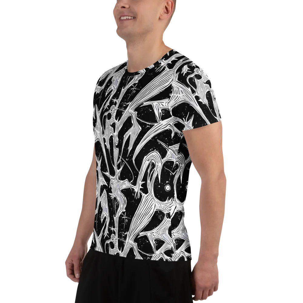 Inkwood Veins on Men's Athletic T-Shirt — Left