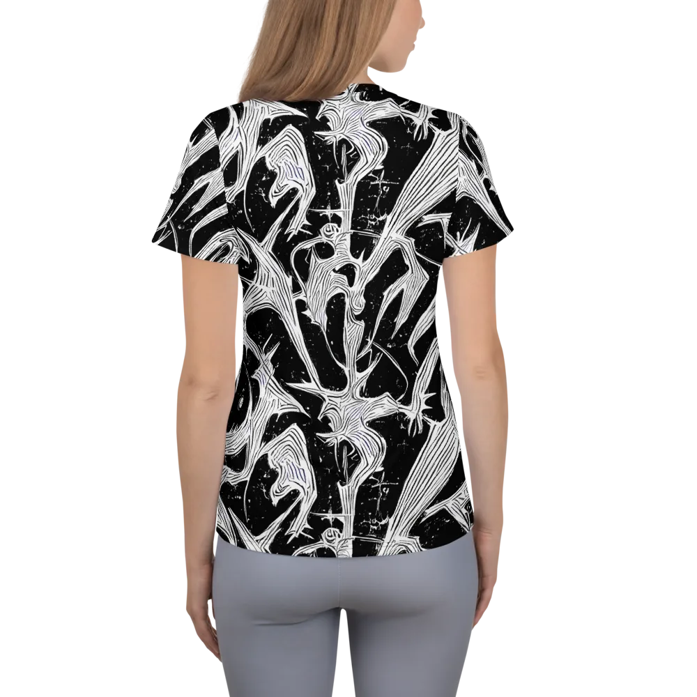 Inkwood Veins on Women's Athletic T-Shirt — Back
