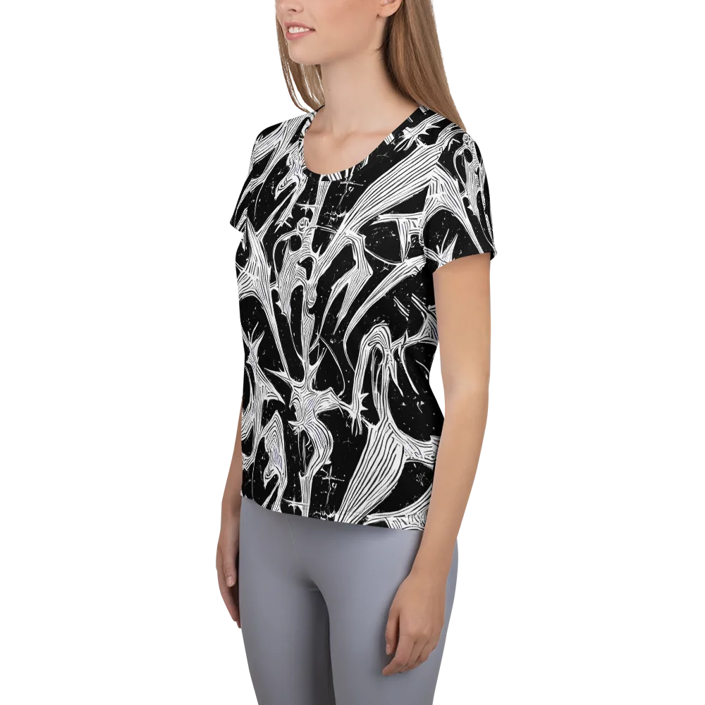 Inkwood Veins on Women's Athletic T-Shirt — Left