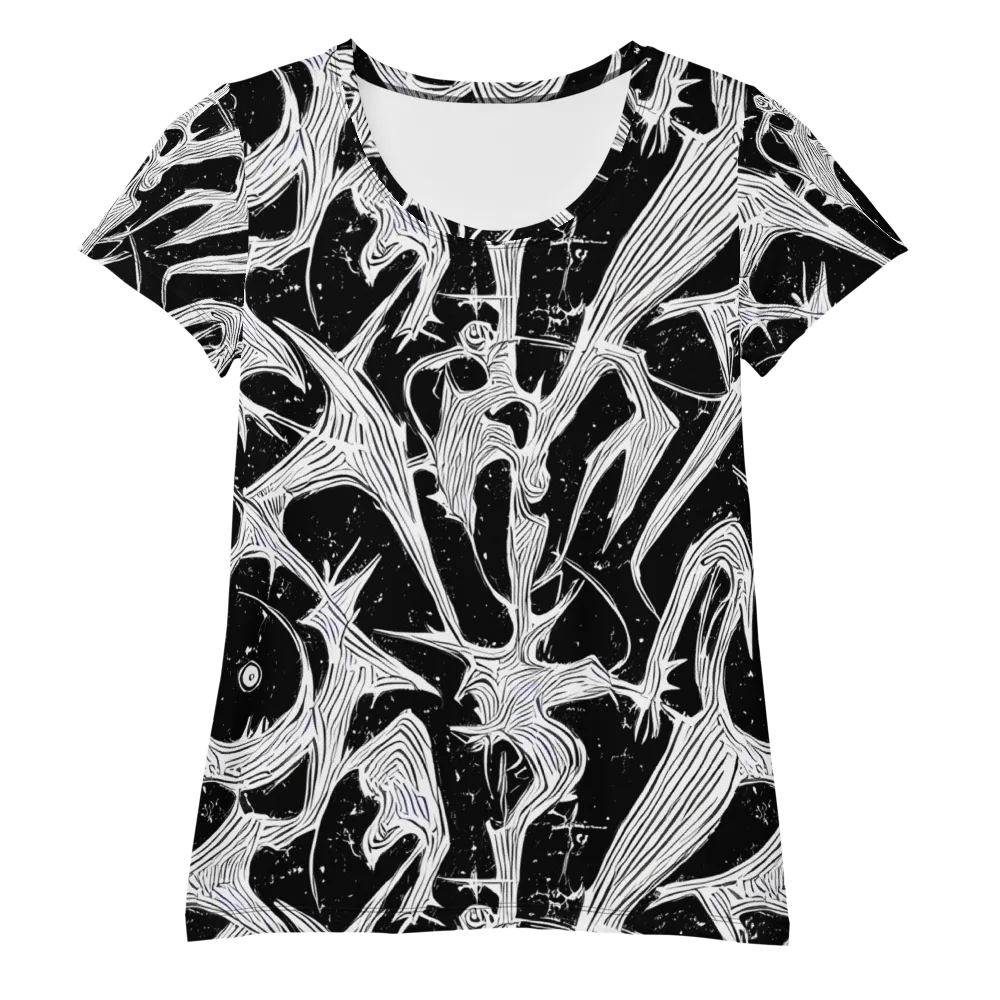 Inkwood Veins on Women's Athletic T-Shirt — Front