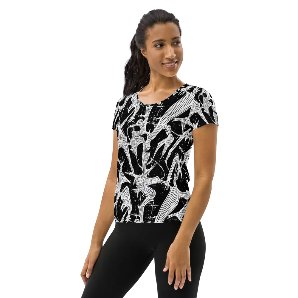 Inkwood Veins on Women's Athletic T-Shirt — Left