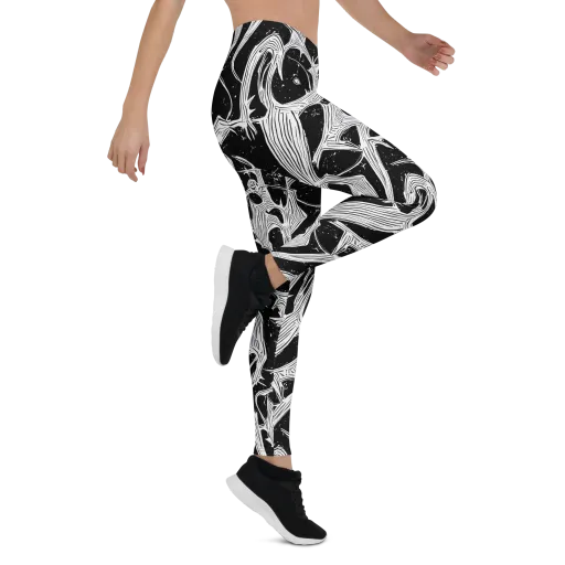 Inkwood Veins on a Leggings