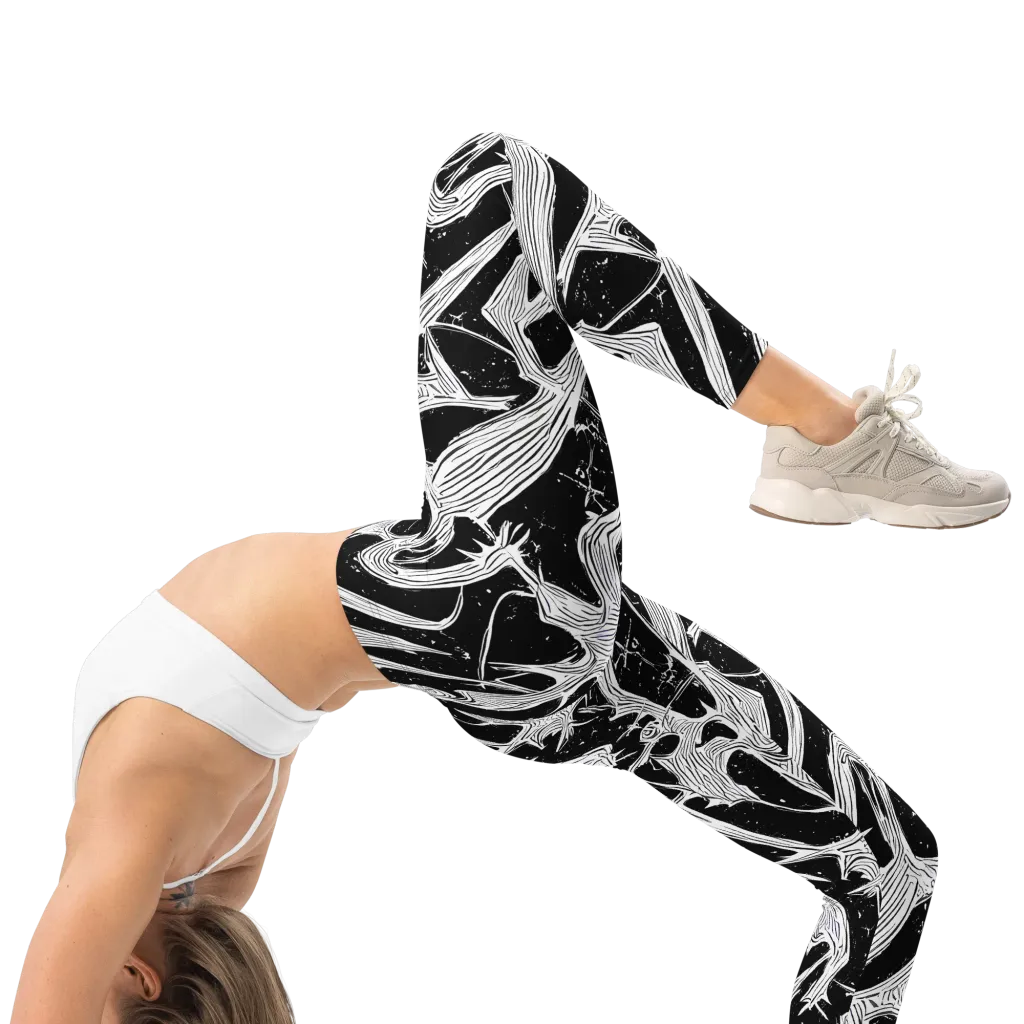 Inkwood Veins on Leggings — Right