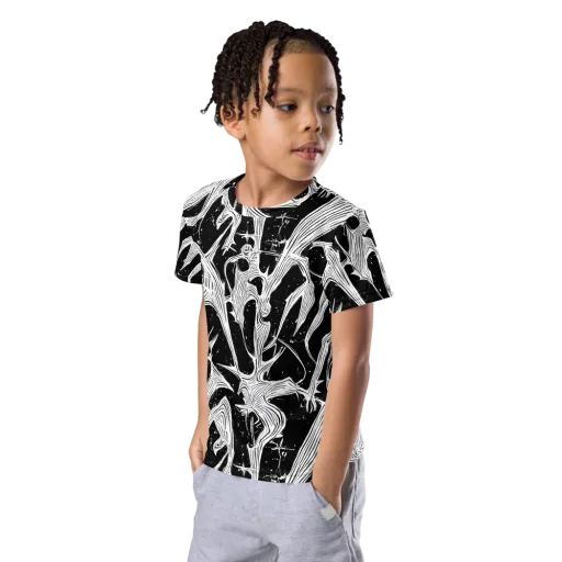 Inkwood Veins on a Kids Crew Neck T-Shirt