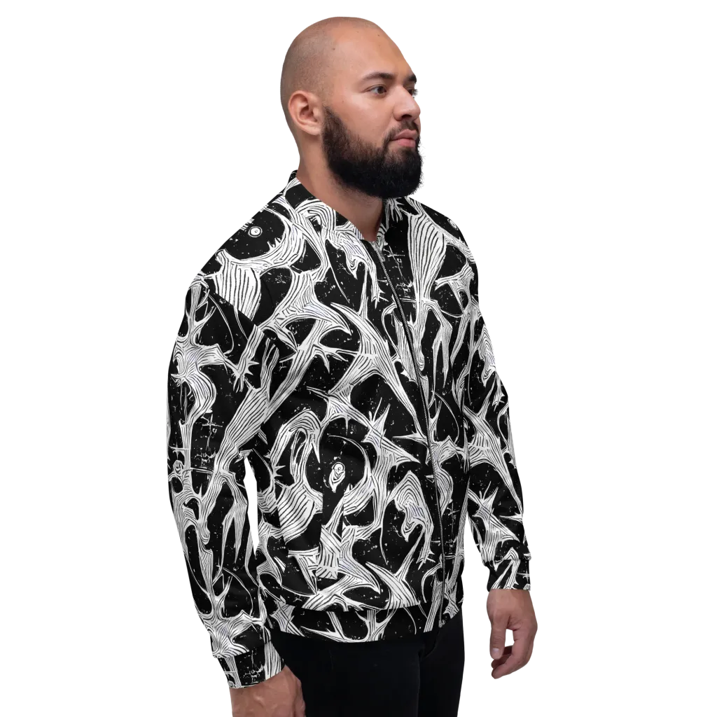 Inkwood Veins on Bomber Jacket — Right