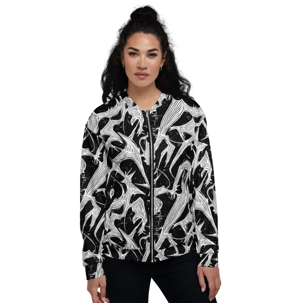 Inkwood Veins on Bomber Jacket — Front