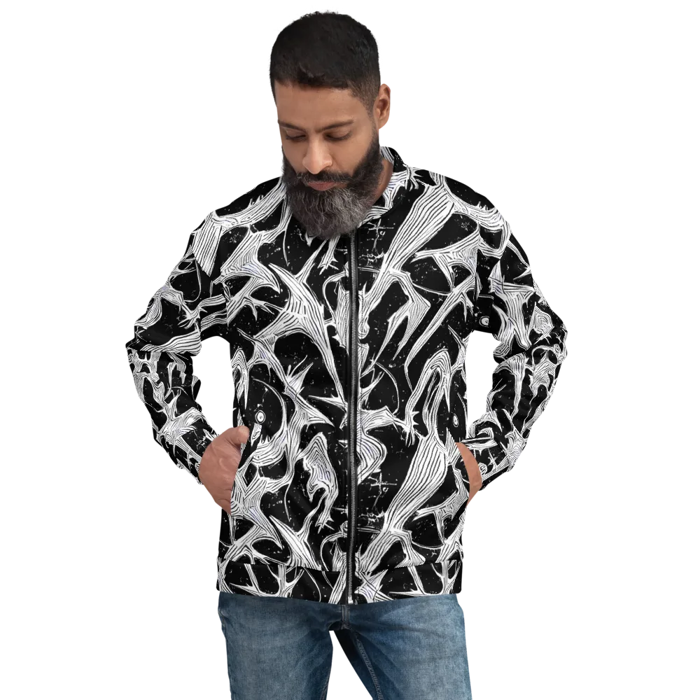 Inkwood Veins on Bomber Jacket — Front