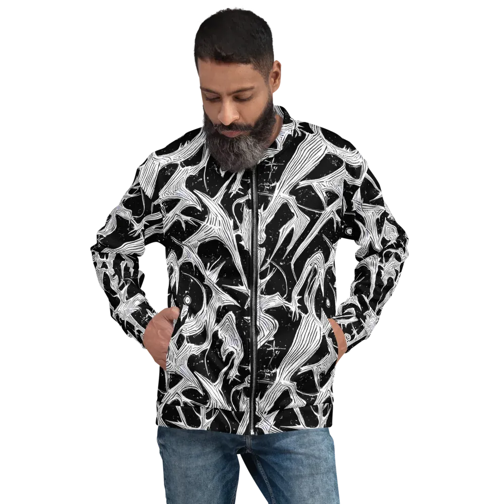 Inkwood Veins on Bomber Jacket — Front