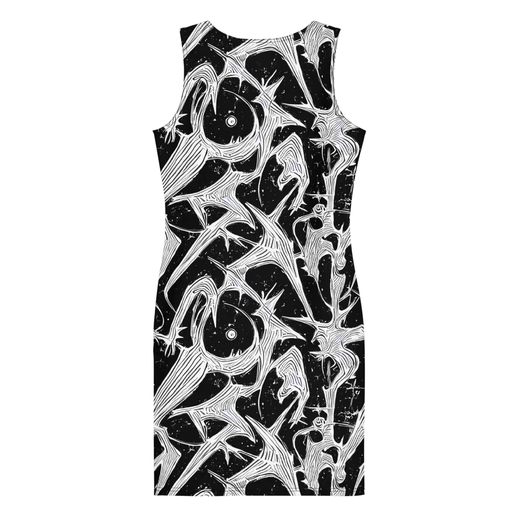 Inkwood Veins on Bodycon Dress — Back