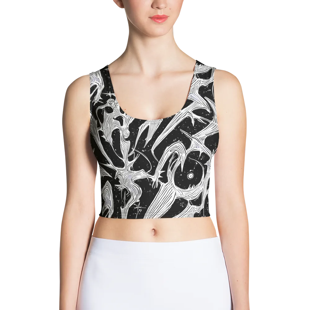 Inkwood Veins on Crop Top — Front