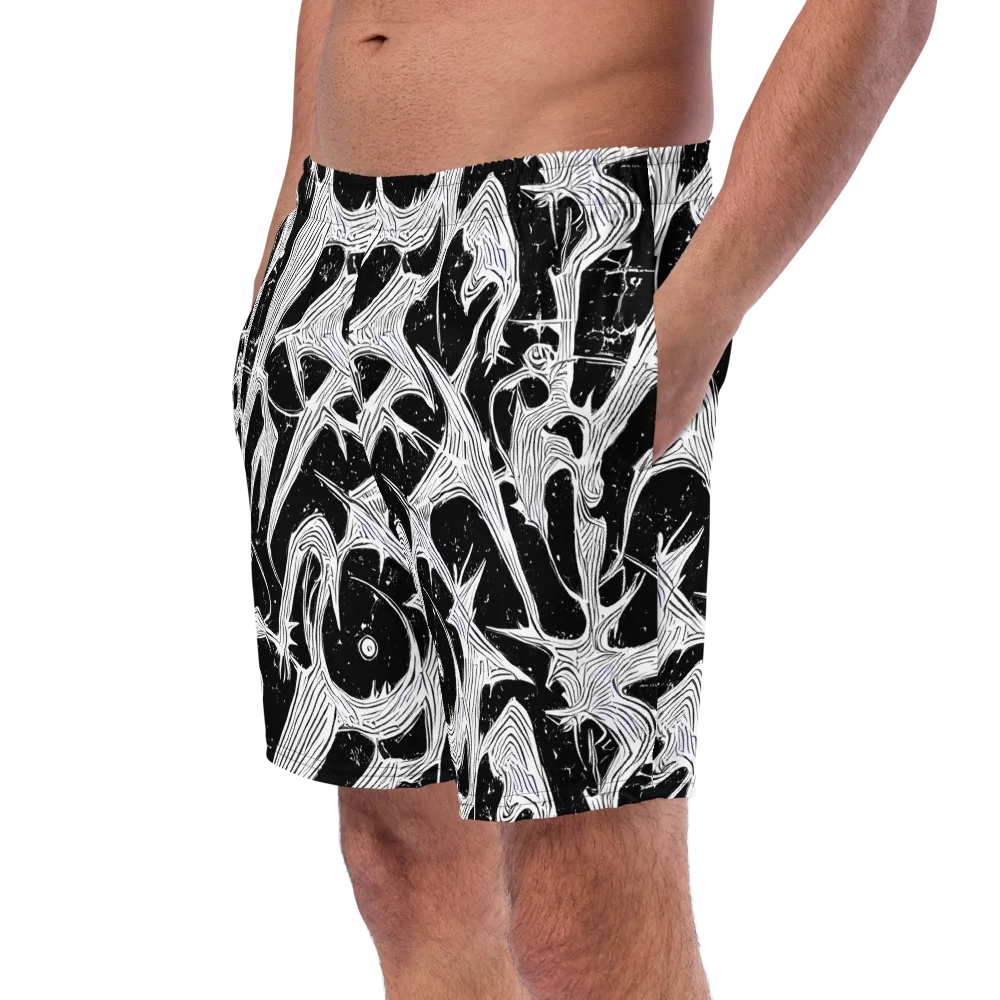 Inkwood Veins on Swim Trunks — Left Front